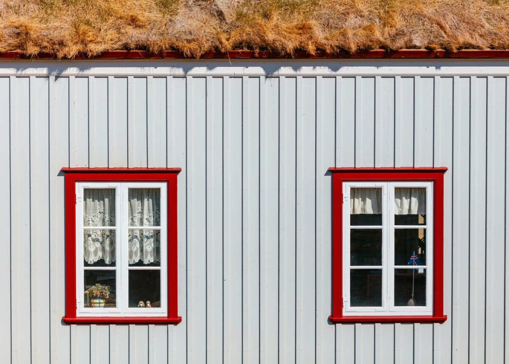 A little farmhouse with board and batten siding